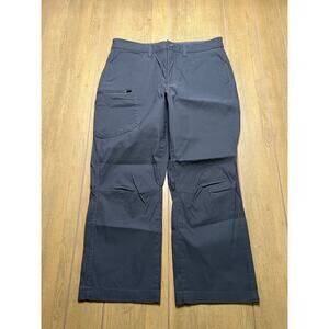 Eddie Bauer Mens 34x26 Gray Stretch Pants Hiking Outdoor Travel Lightweight